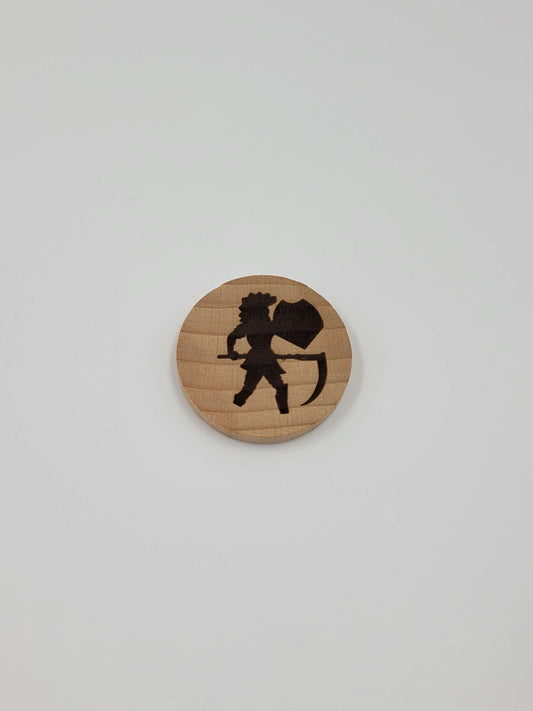 Alpha Single Wood Coins